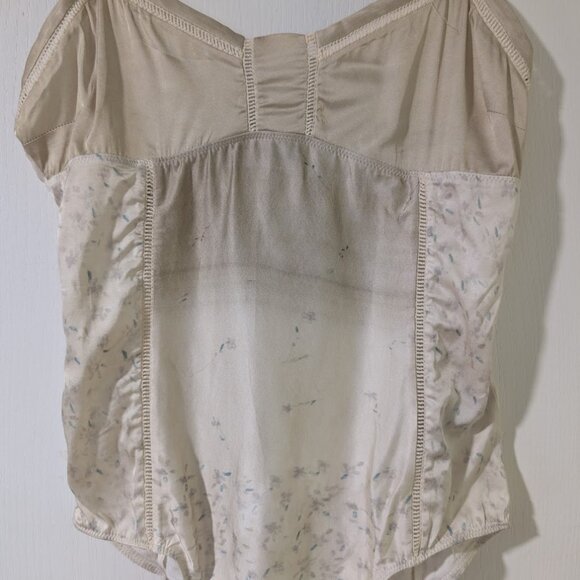 NEW Zara | Floral Print Satin Bodysuit - Picture 4 of 12